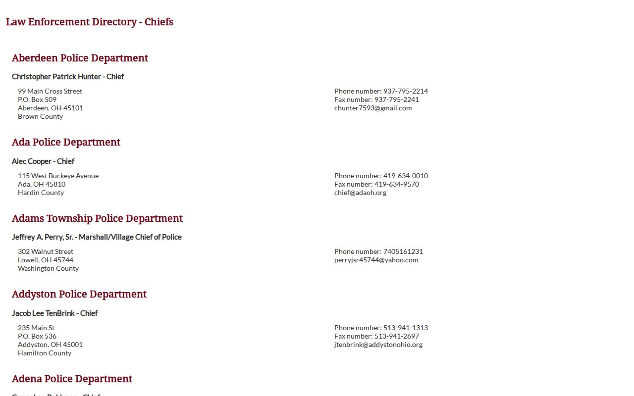Hicksville Police Department official law-enforcement directory arrest records contact